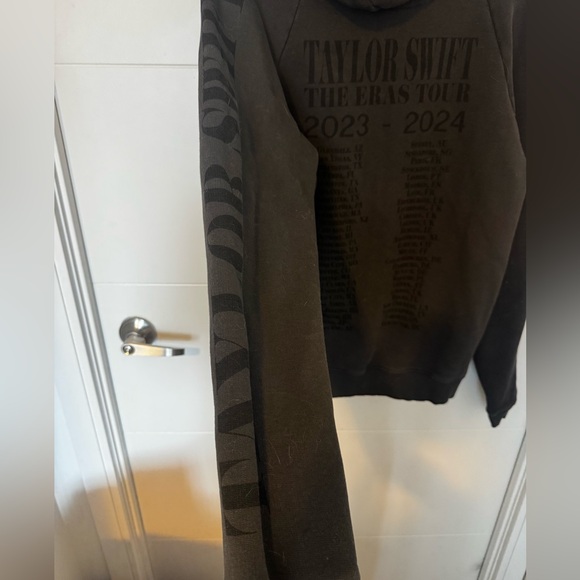 NWOT Taylor Swift Official Eras Tour Dark Grey Hoodie - Size Small - Picture 5 of 5
